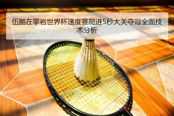 伍鹏在攀岩世界杯速度赛爬进5秒大关夺冠全面技术分析